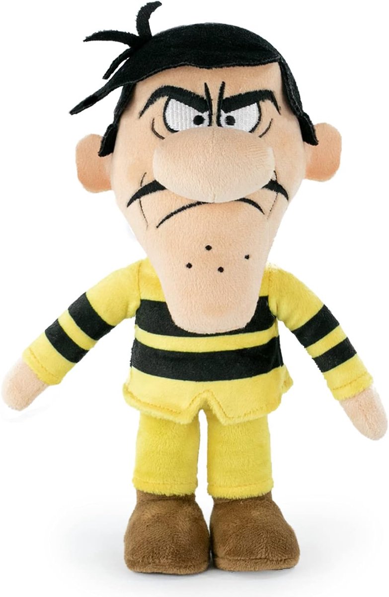 Lucky Luke - Joe Dalton, Lucky Luke, Rantanplan pluche dier 26-32 cm Collector-editie - superzachte kwaliteit (26 cm, Joe Dalton)