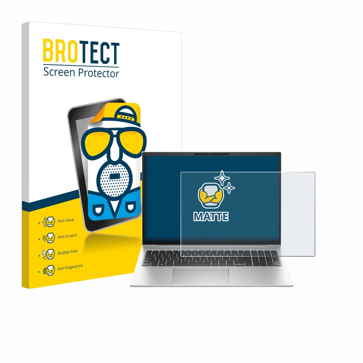 BROTECT - Screenprotector voor HP EliteBook 860 G10 - Folie Beschermfolie matte