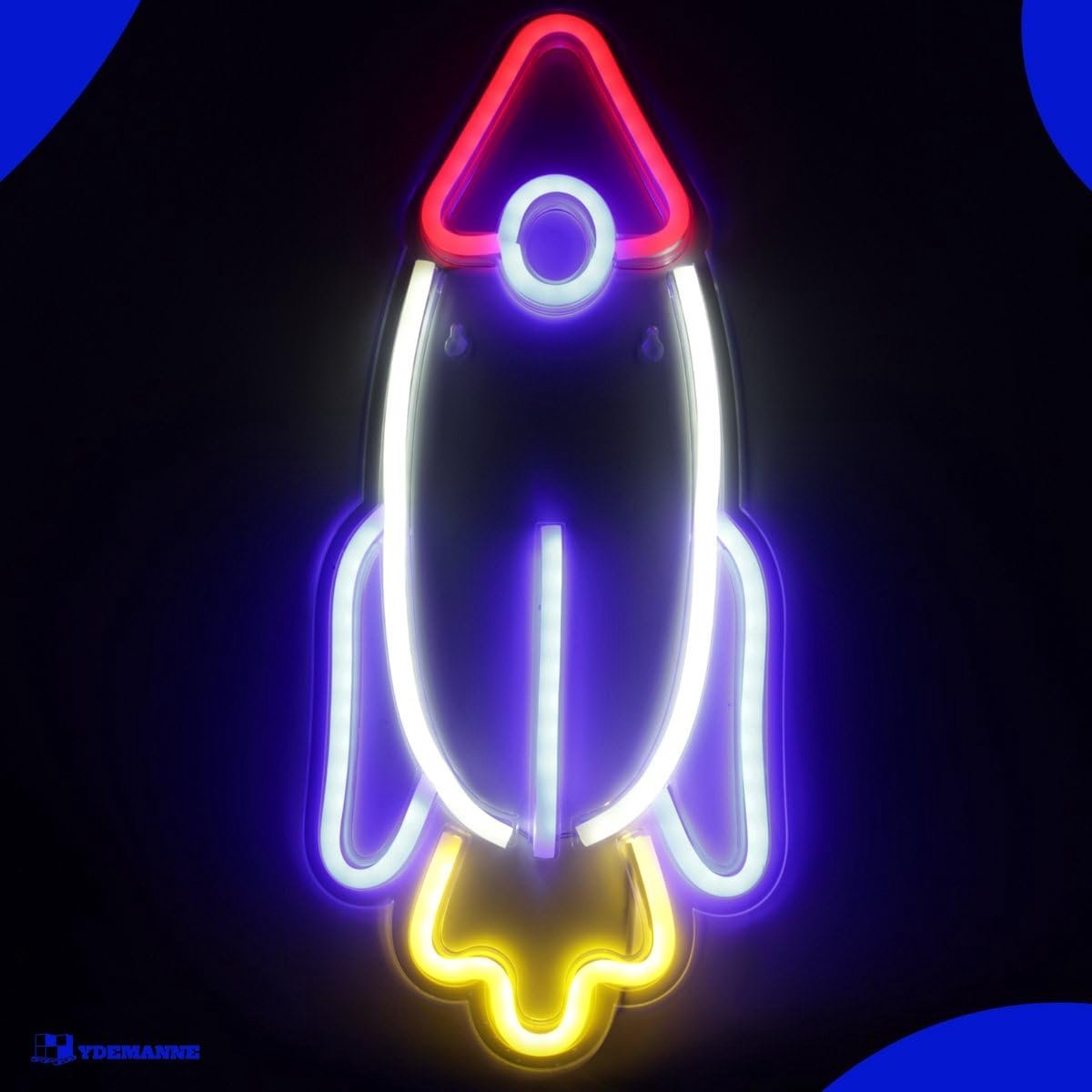 Neon Lamp - Rocket - Inclusief ophanghaken - Unieke wandlamp - Geeft sfeer aan elke kamer - SnelShoppen