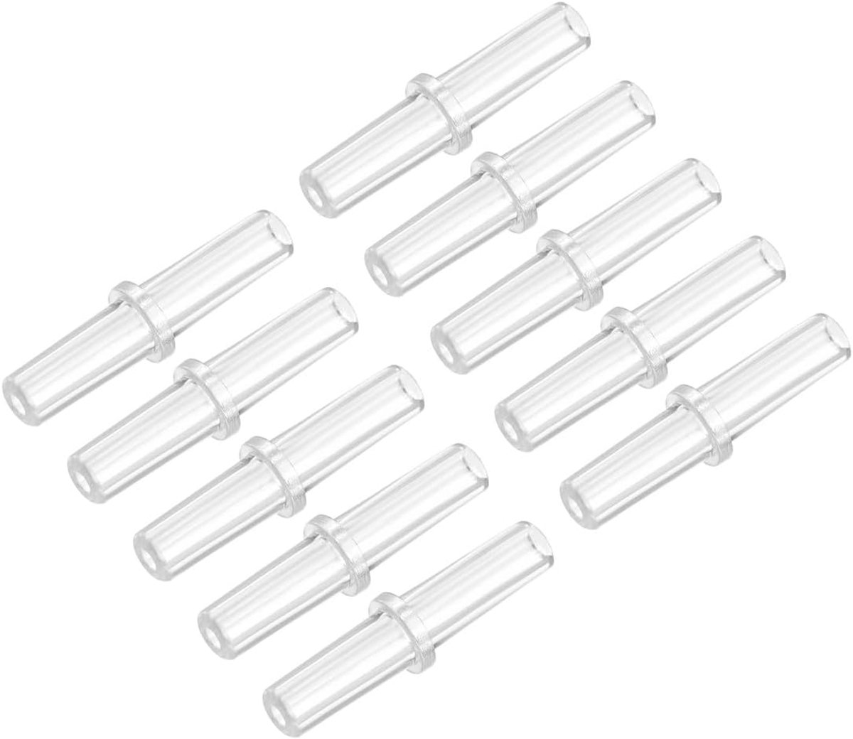 sourcing map Luchtventielaansluiting kunststof inline slang terugslagkleppen 4 mm visbekken recht, 30 stuks