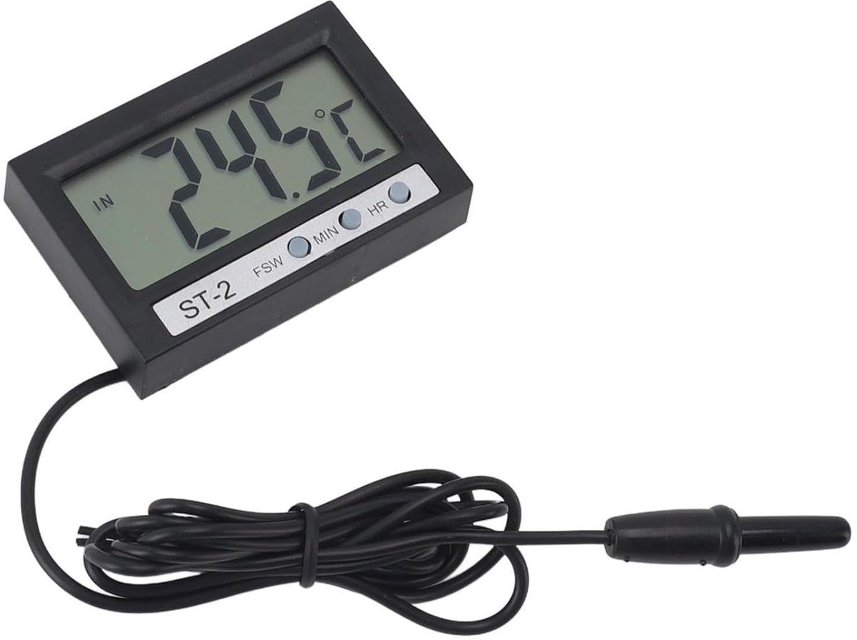 digitale autotemperatuurmeter, speciale aquariumkoelkast Watertestthermometers Digitaal display Binnen Buiten LCD-display Temperatuur met op de auto gemonteerd