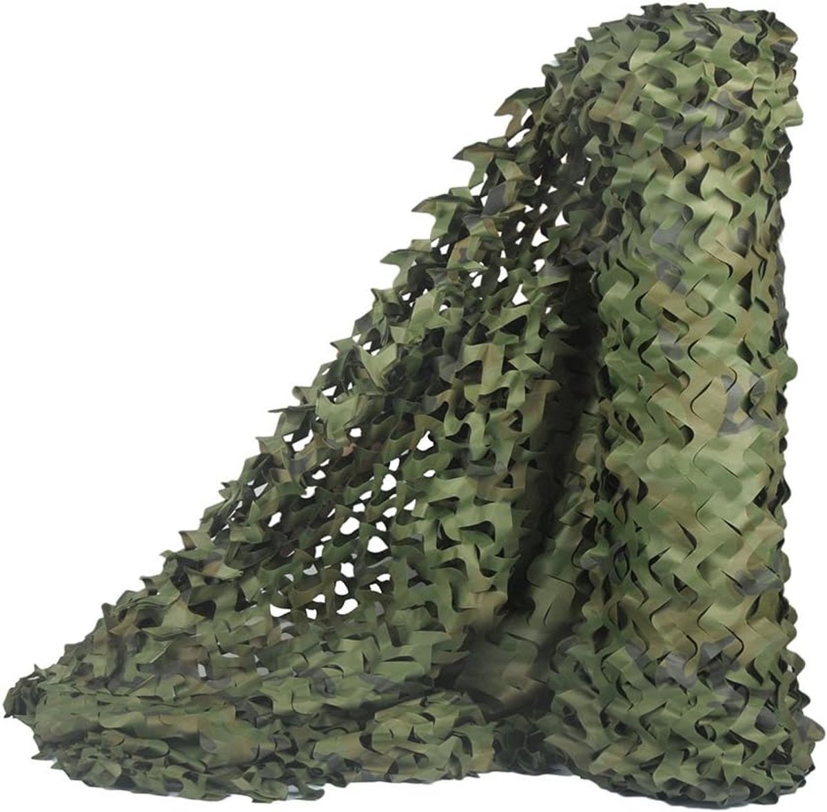 Camouflagenet, voor de jacht, rol, bulk, militair, decoratie, zonwering, Woodland, 1,5 m x 7 m