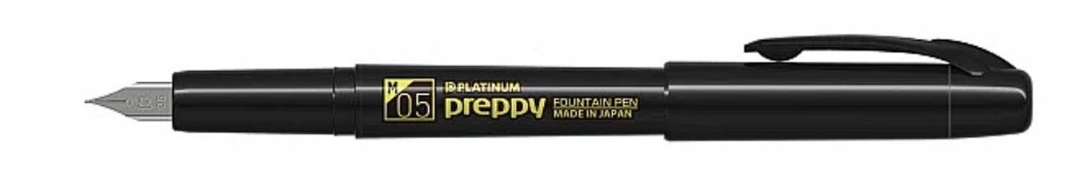 Platinum - Preppy - Vulpen - Special Edition - Zwart - Medium (0,5)