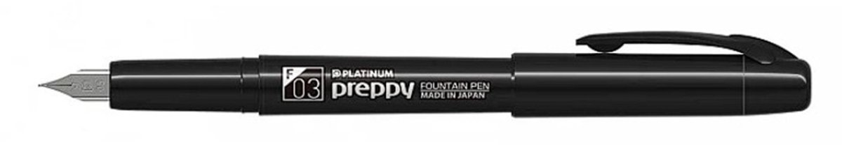 Platinum - Preppy - Vulpen - Special Edition - Zwart - Fine (0,3)