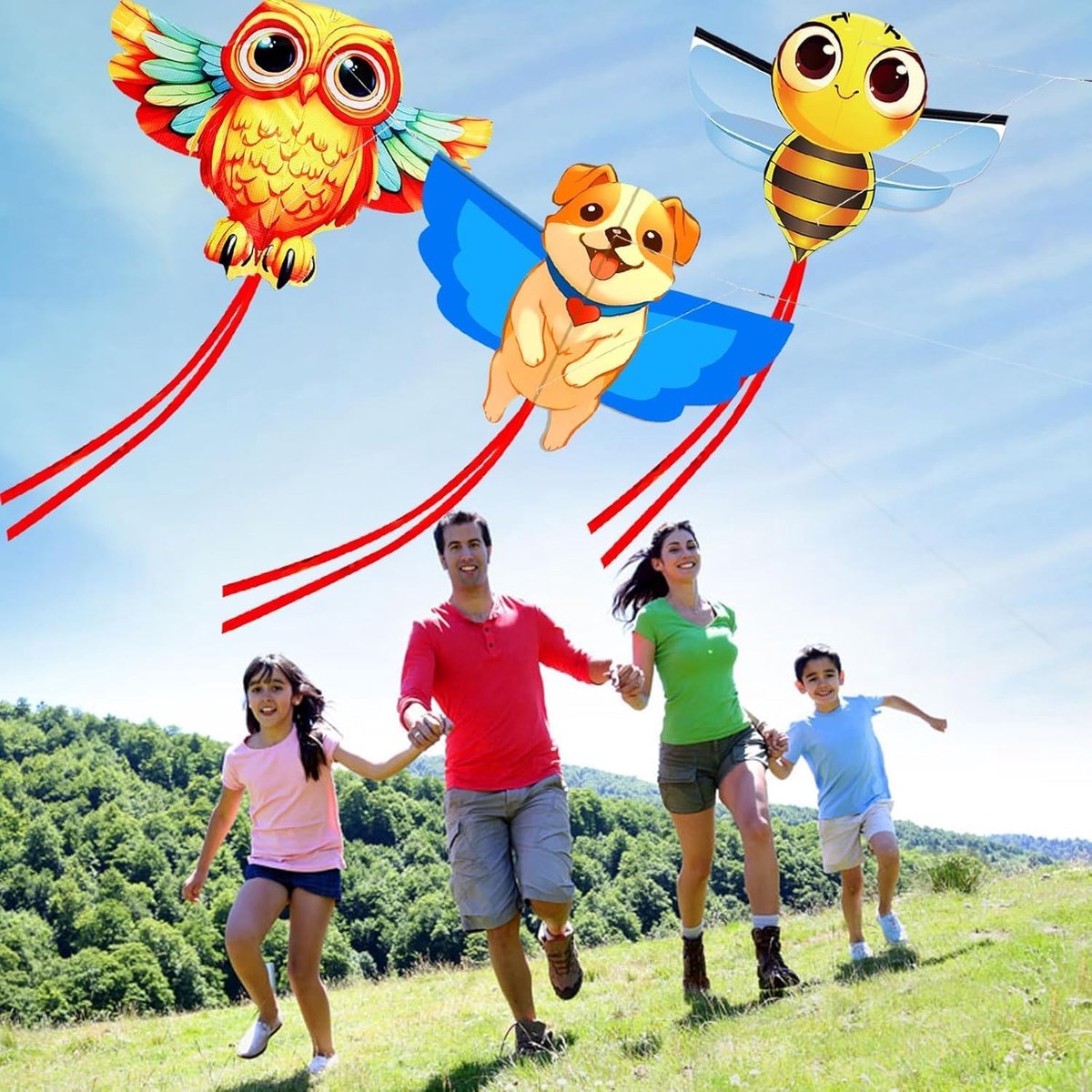 The sky Cartoon Dierlijke Draak voor Volwassenen, Gemakkelijk te vliegen, Uniek Structuurontwerp, Uitstekende buitengames en activiteitsspeelgoed. Geschikt voor beginners.