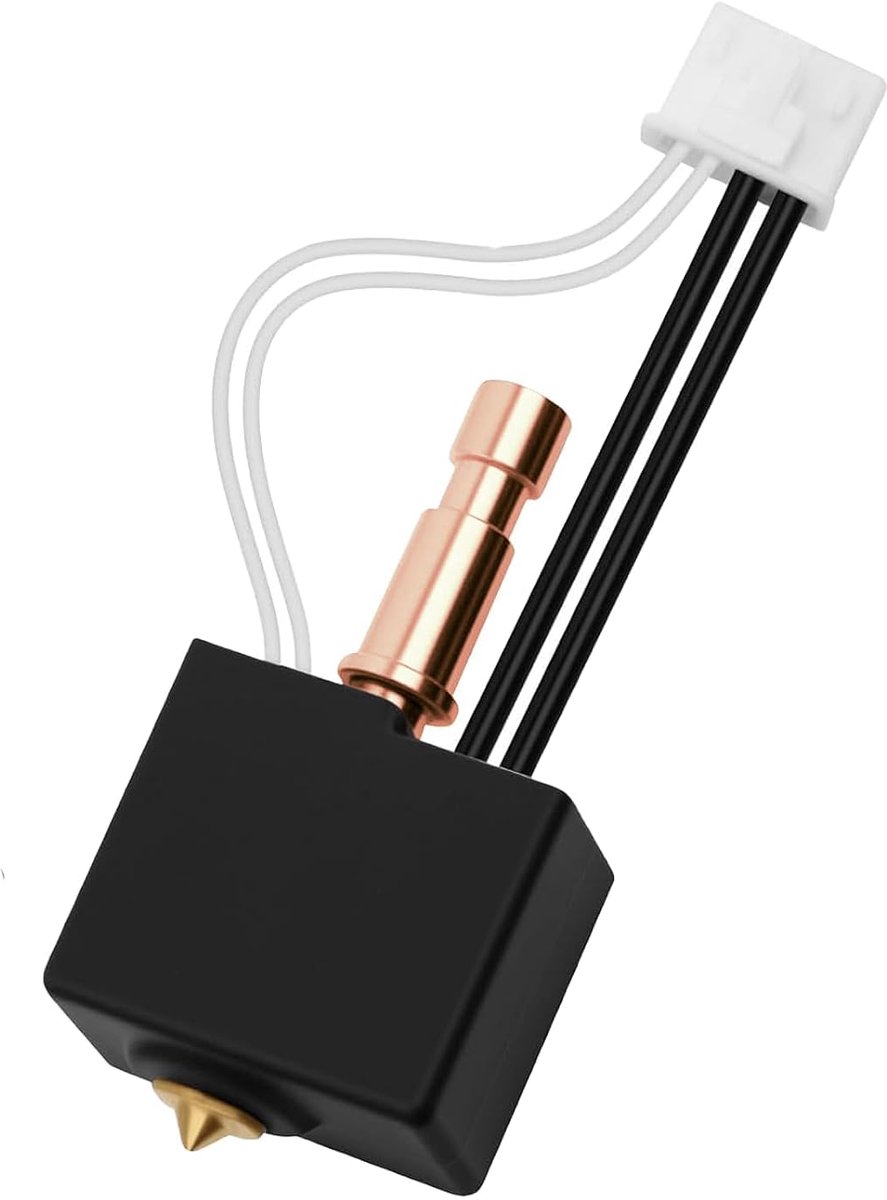 2.0 Upgraded Kobra S1 Combo Hotend Bi-Metal Heatbreak 0,4 mm messing mondstuk 3D-printer printkop met siliconen sok compatibel met Anycubic Kobra S1/Kobra S1 Combo 3D-printers
