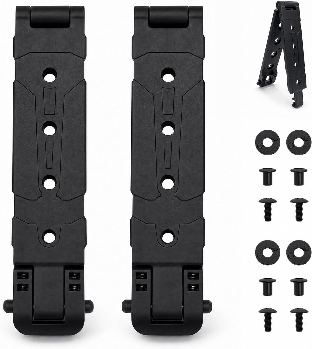2 stuks Molle-bevestigingsclips, zeer sterke uitrustingsclip met accessoires, messchede clip, voor rugzakken, tactische uitrusting