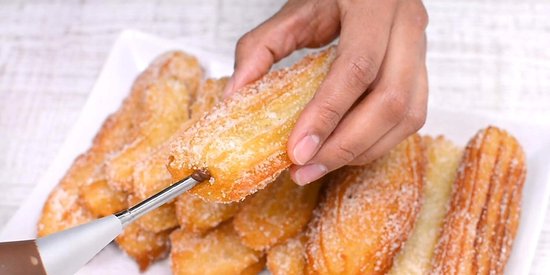 Professionele Churros Machine RVS - 13 Vormschijven & 8 Spuitmonden — afbeelding 5