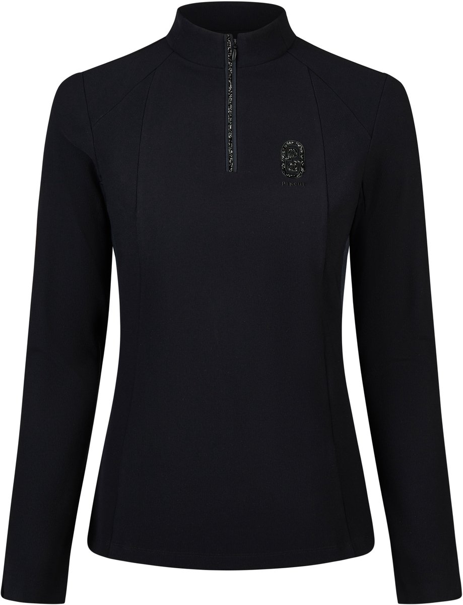 Pikeur Zip Rip Functioneel Shirt Dames XS Zwart