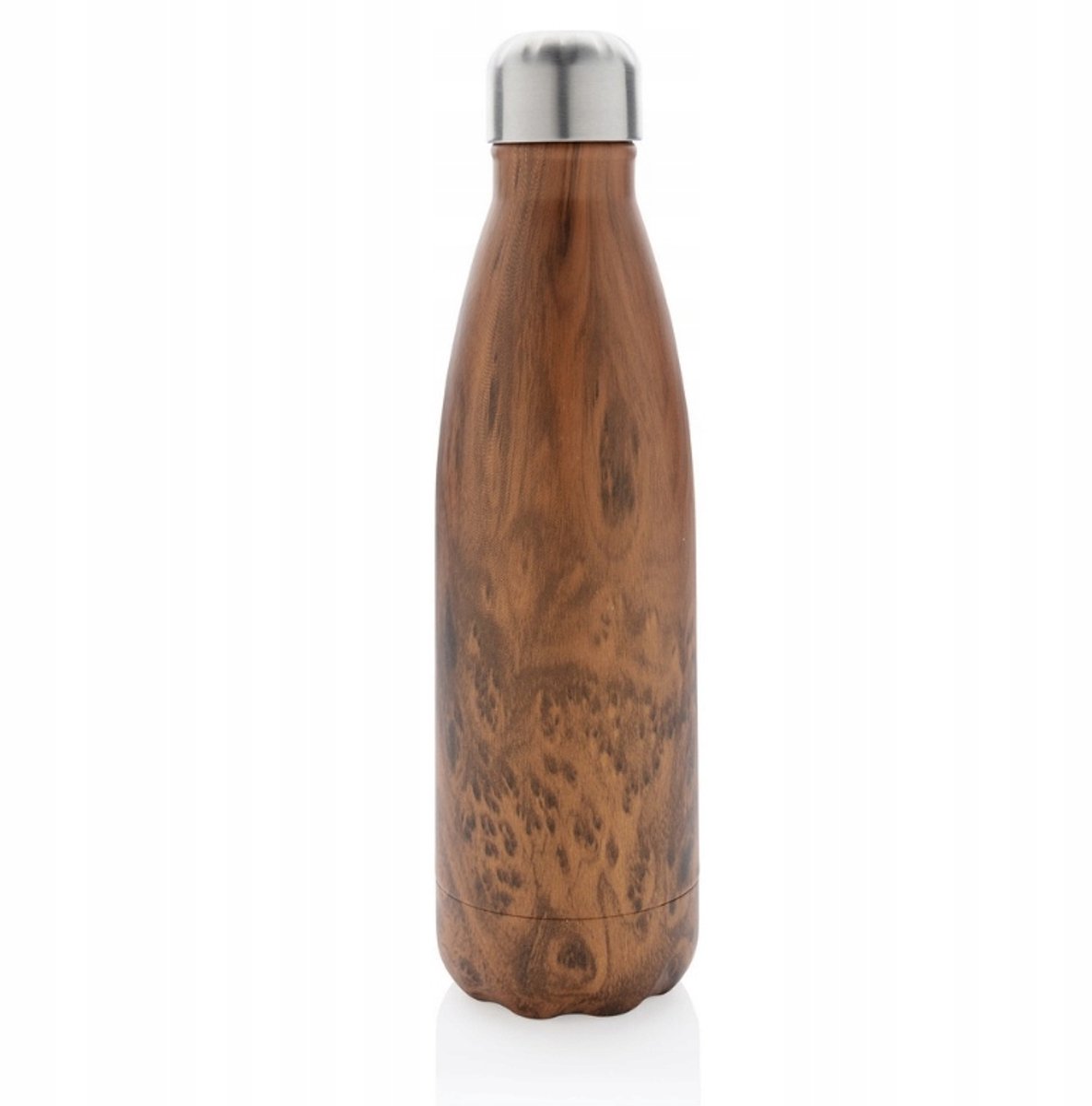 Thermosfles 0,5L RVS - Houtdesign, Warm & Koud