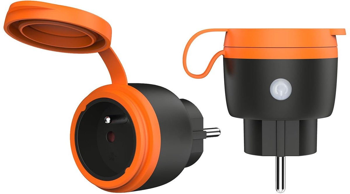 Buitenstopcontact WLAN met slimme functie - 2-pack - Werkt met Alexa/Google Home - Monitor je energieverbruik - ShopVlot