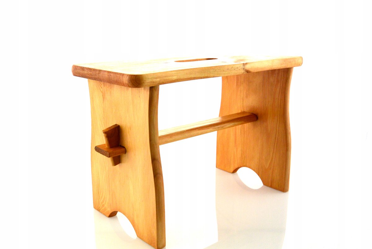Houten Keukenstoeltje - 26 cm Hoog - Massief Hout