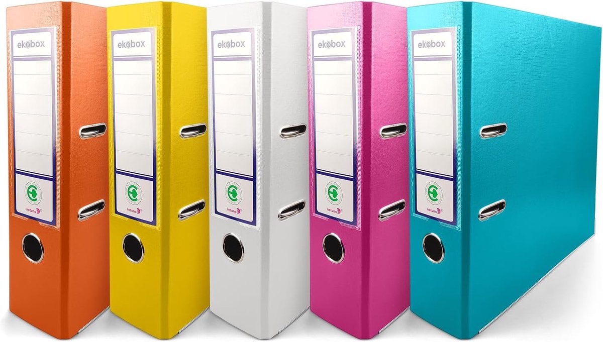 Hardcard mappen 8 cm - gemarmerd - 2 ringbanden - documenten ordenen - ShopVlot