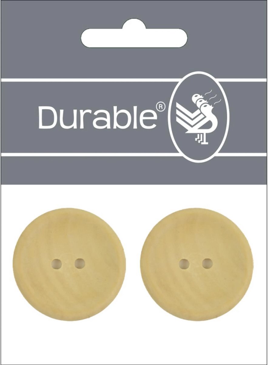 Durable 020.1299 Knoop blanco 30mm, 2 stuks