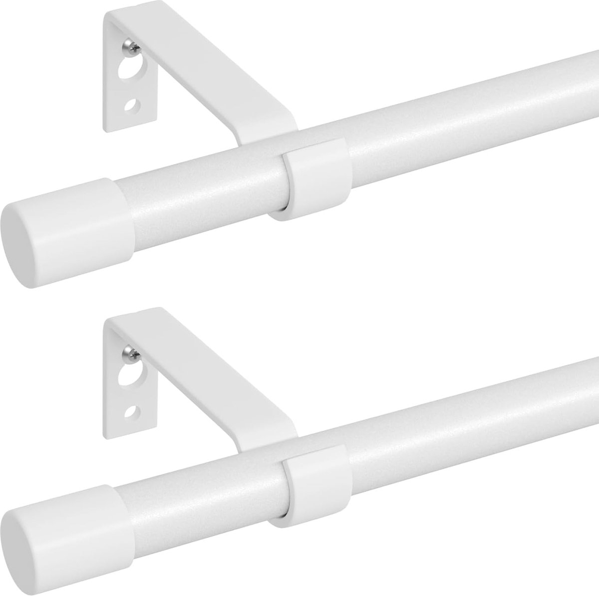 Gordijnstangen 48-84 Inch - Heavy Duty Metalen Stang - Verstelbaar - Ideaal Voor Woonkamer - ShopVlot