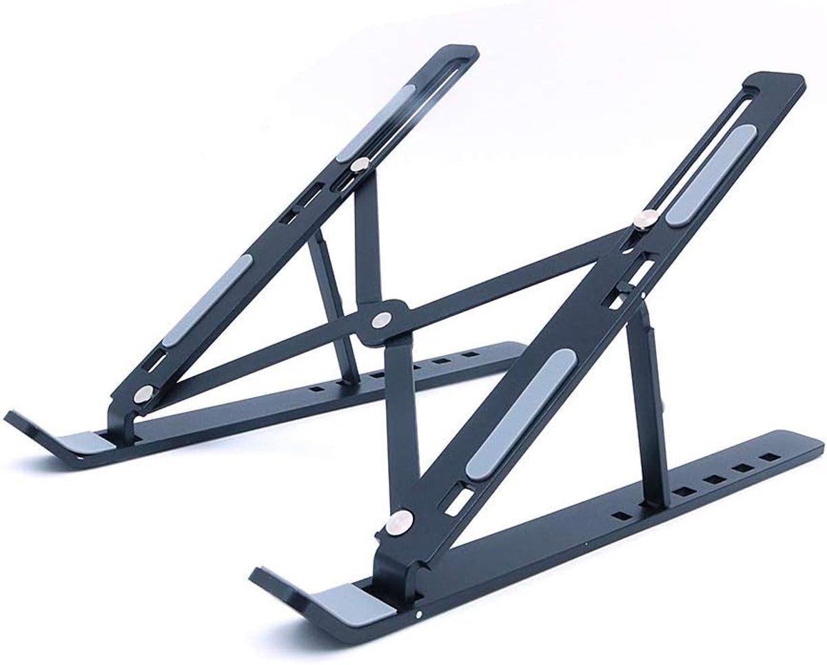 Laptopstandaard Ergonomisch Verstelbaar - Vouwbaar Aluminium - Ventilatie voor 10-15,6" Laptops - ShopVlot