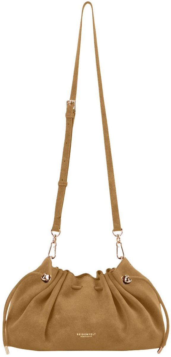 SEIDENFELT MANUFAKTUR schoudertas Rena Shoulderbag Fudgy Caramel Lichtbruin