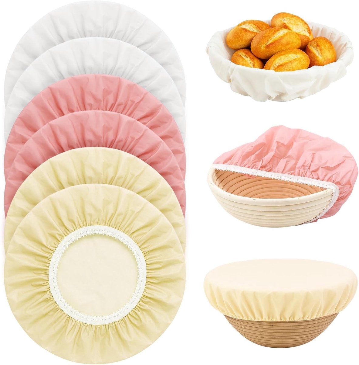 Bowl Covers 28cm - Herbruikbaar - Elastisch - Ideaal voor broden - ShopVlot