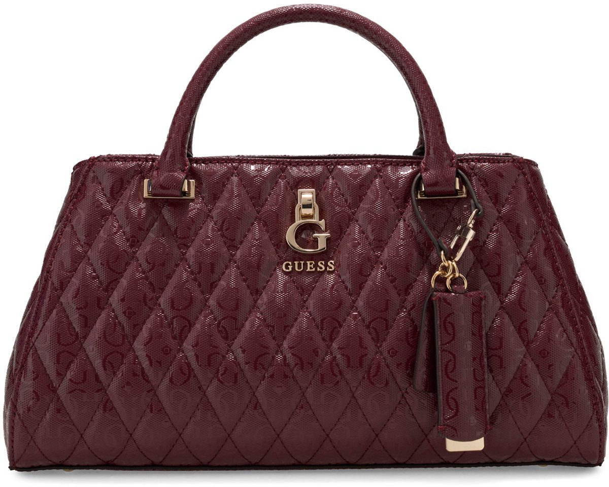GUESS schoudertas handtas Tamara Girlfriend Satchel Merlot wijnrood
