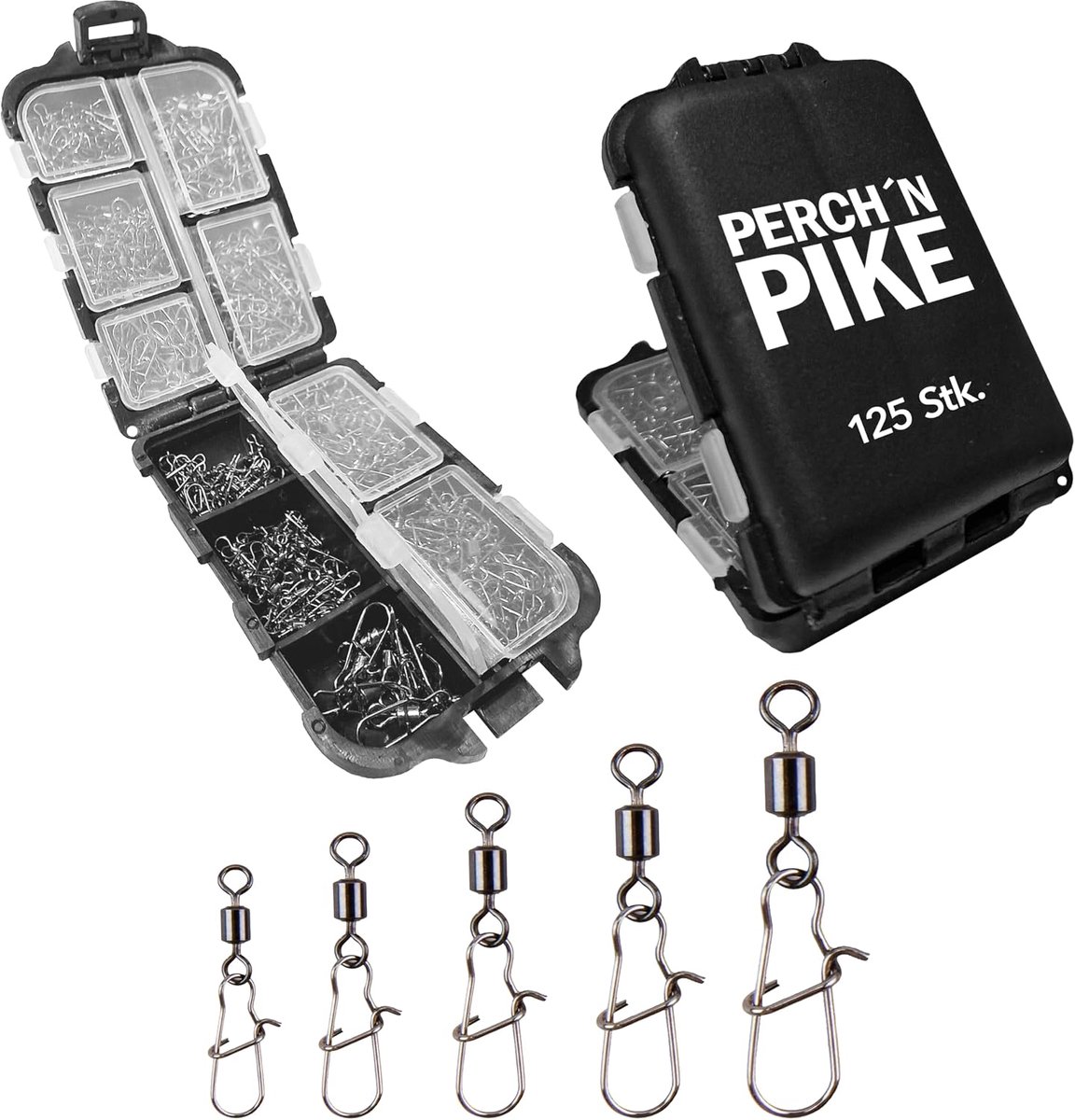 Visvertebra set 8-28 kg - inclusief doos en carabiner - ideaal voor snoek, baars en zander - ShopVlot