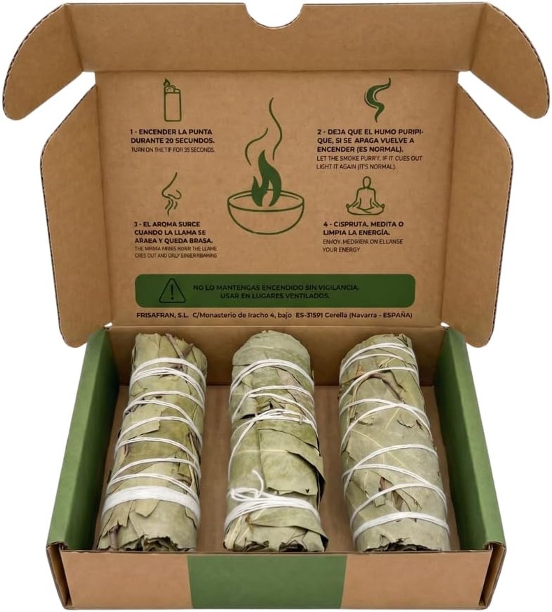 Eucalyptus smudge stick 10cm 3-pack - natuurlijke wierook - frisse geur - bevordering van ontspanning - ShopVlot