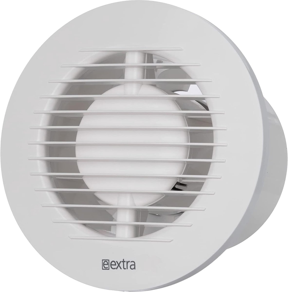 Badkamer ventilator Ø 100 mm - Wit - Met timer en vochtigheidssensor - Voor badkamer en toilet - ShopVlot