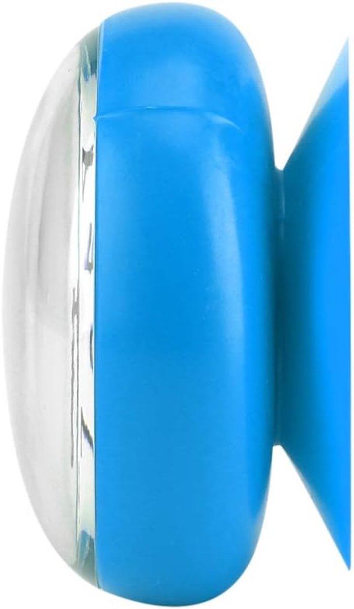 Wandklok waterproof - rode metalen badkamerklok - met zuignappen - tijdscontrole in badkamer of keuken - ShopVlot