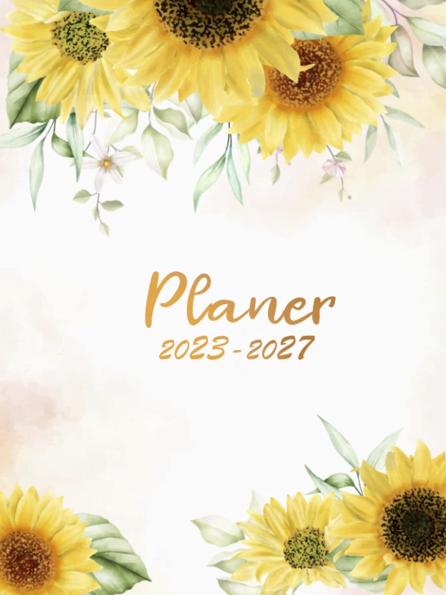 Planer 2023-2027 - Monatsplaner A5 - 60 maanden - met wettelijke feestdagen - perfect voor organisatie - ShopVlot