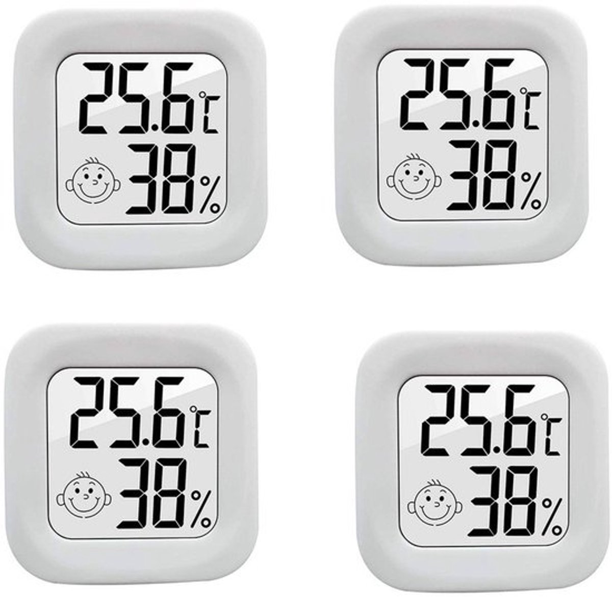 Vochtigheidsmeter Thermometer Geschikt voor gebruik binnenshuis Mini LCD Digitale Thermometer Hygrometer voor babykamer, seniorenkamer, studeerkamer, wijnkelder, enz.