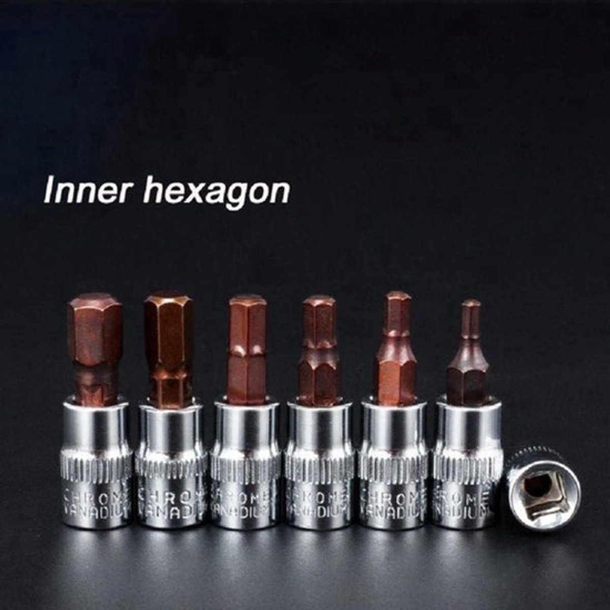 Binnenzeshoek bit socket 1/4" aandrijfgereedschap voor thuis kantoor en werkplaats - HW5