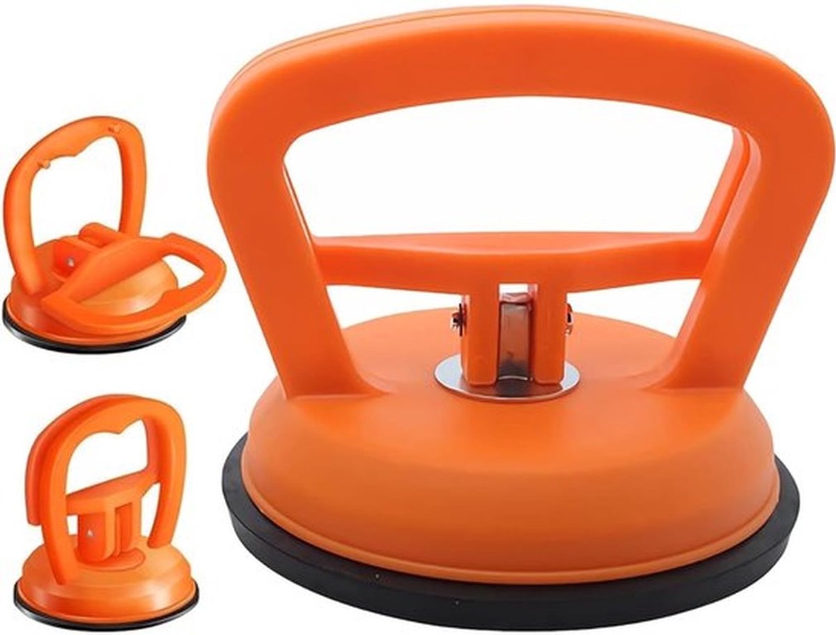 Dent Puller, 3 Stuks Zuigkracht, Professionele Auto Reparatie Tool met Grote en Kleine Trekkers voor Carrosserie, Glas, Scherm, Tegelen en Verhuizen (Grootte: 3)