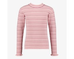 Name IT Vianna geribde meisjes top met strepen roze lila - Maat 104