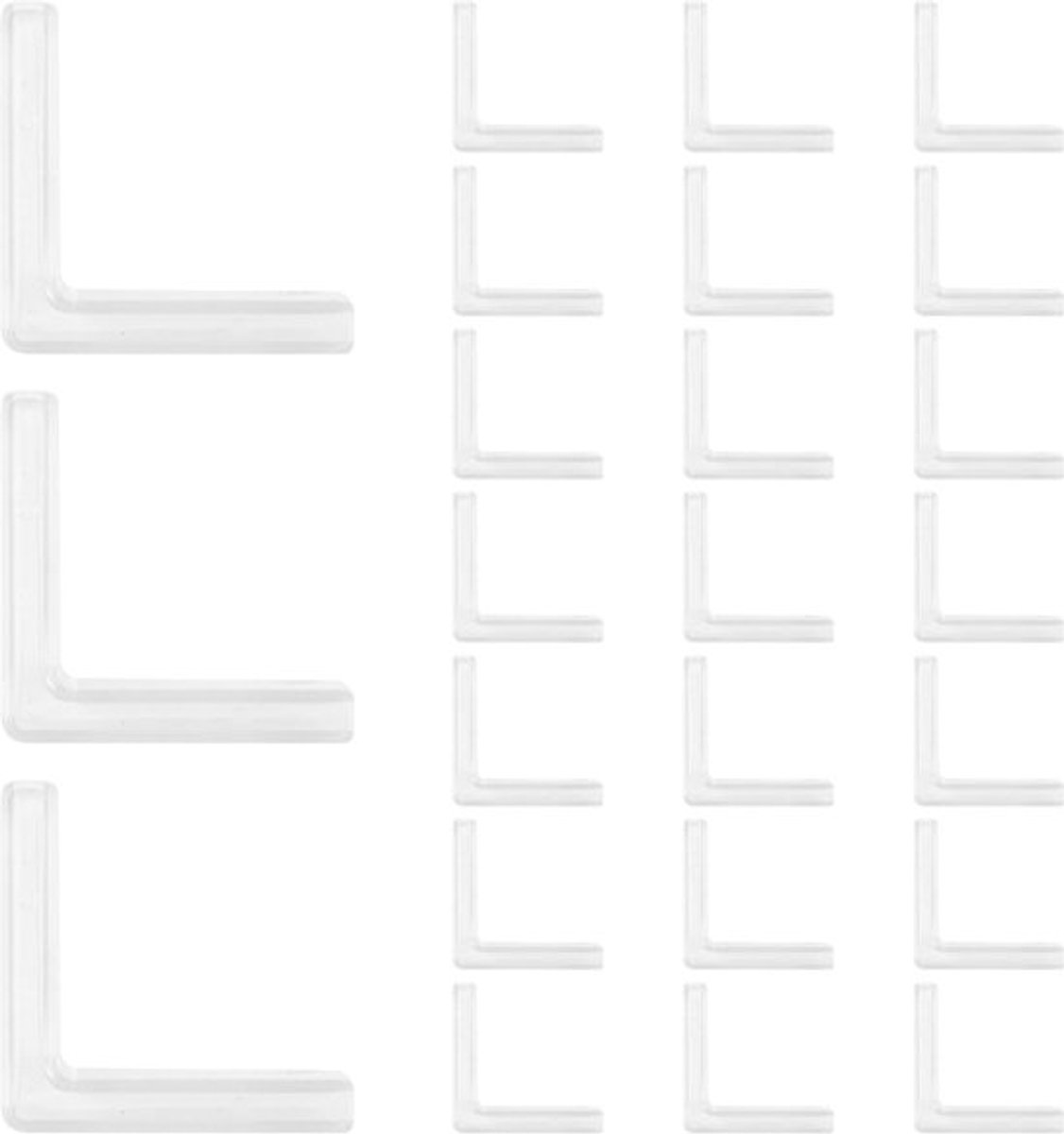 24 Stuks 2-Weg Glasconnectoren, Plastic 90 Graden Glasdisplayconnector voor Bevestiging of Doe-Het-Zelf Aquarium, Glazen Voorruit, Displaykast (2.5mm)