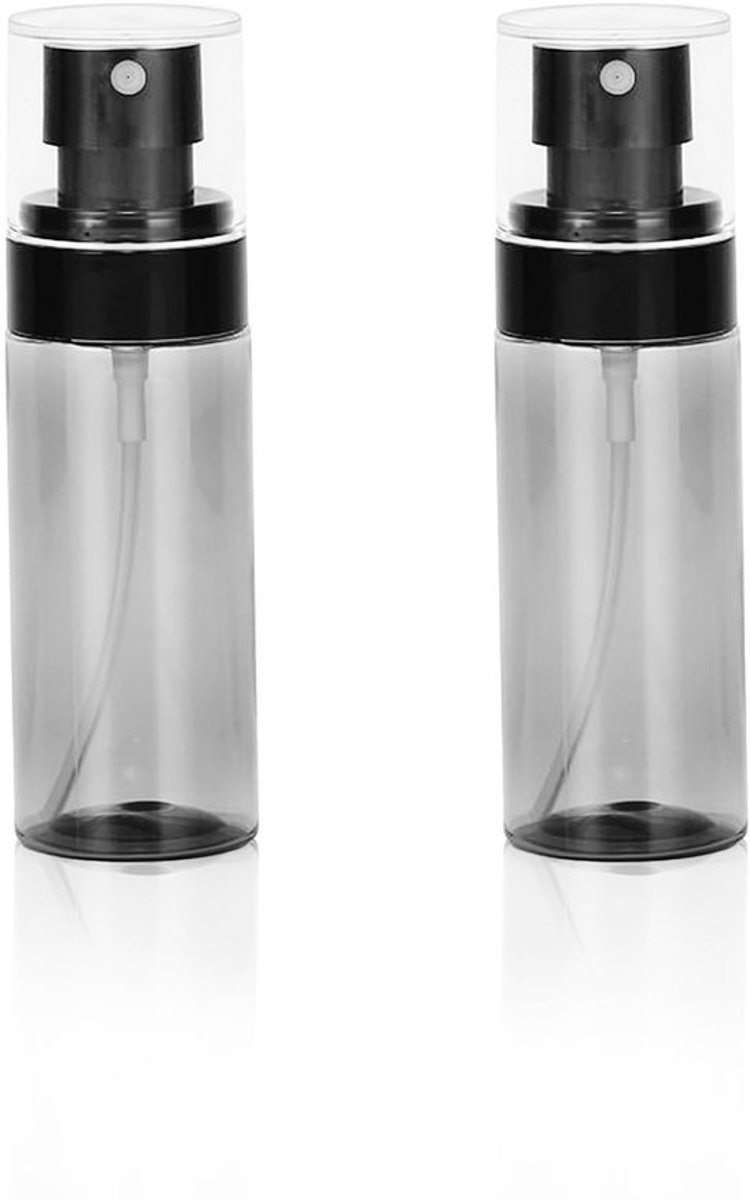 Verpakking van 2 Kleine Sprayflessen, Mini Sprayfles, 60 ml Sprayfles, Kleine Slate Sprayflessen voor Vullen, Lege Sprayfles voor Parfums, Shampoos en Douchegels voor onderweg