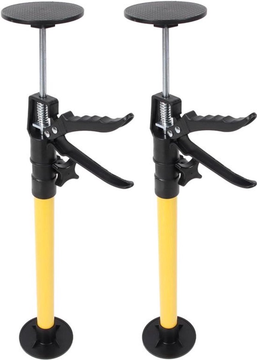 2-delige Stalen Telescopische Verstelbare Steunpaal voor Kastkrikken Cargo Bars Gipsplaten - Uitschuifbaar van 1968 Inch Tot 4527 Inch