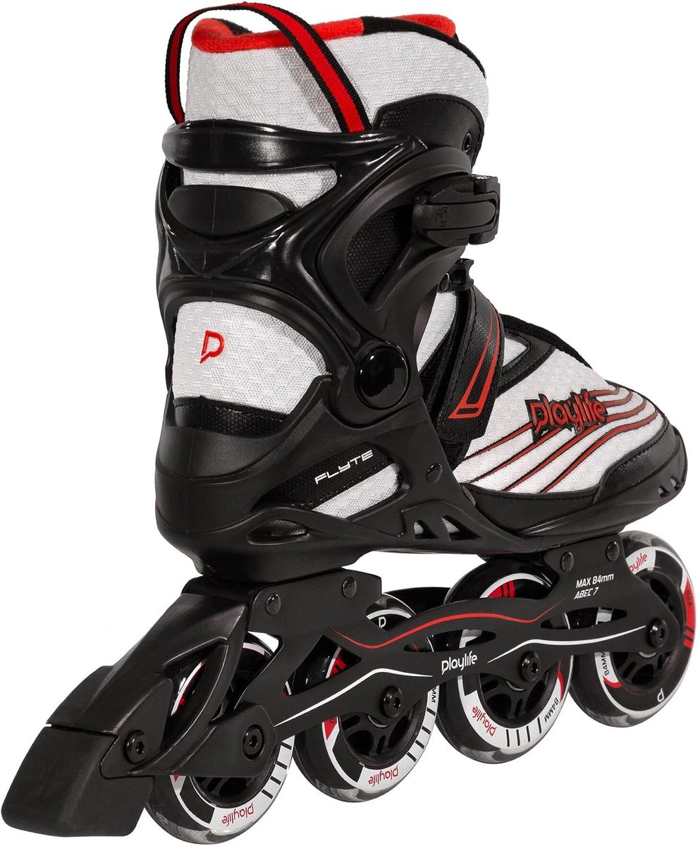 Skeelers Heren - Inline skates - Sportief skeeleren - Aluminium frame - 46 cm - Zwart