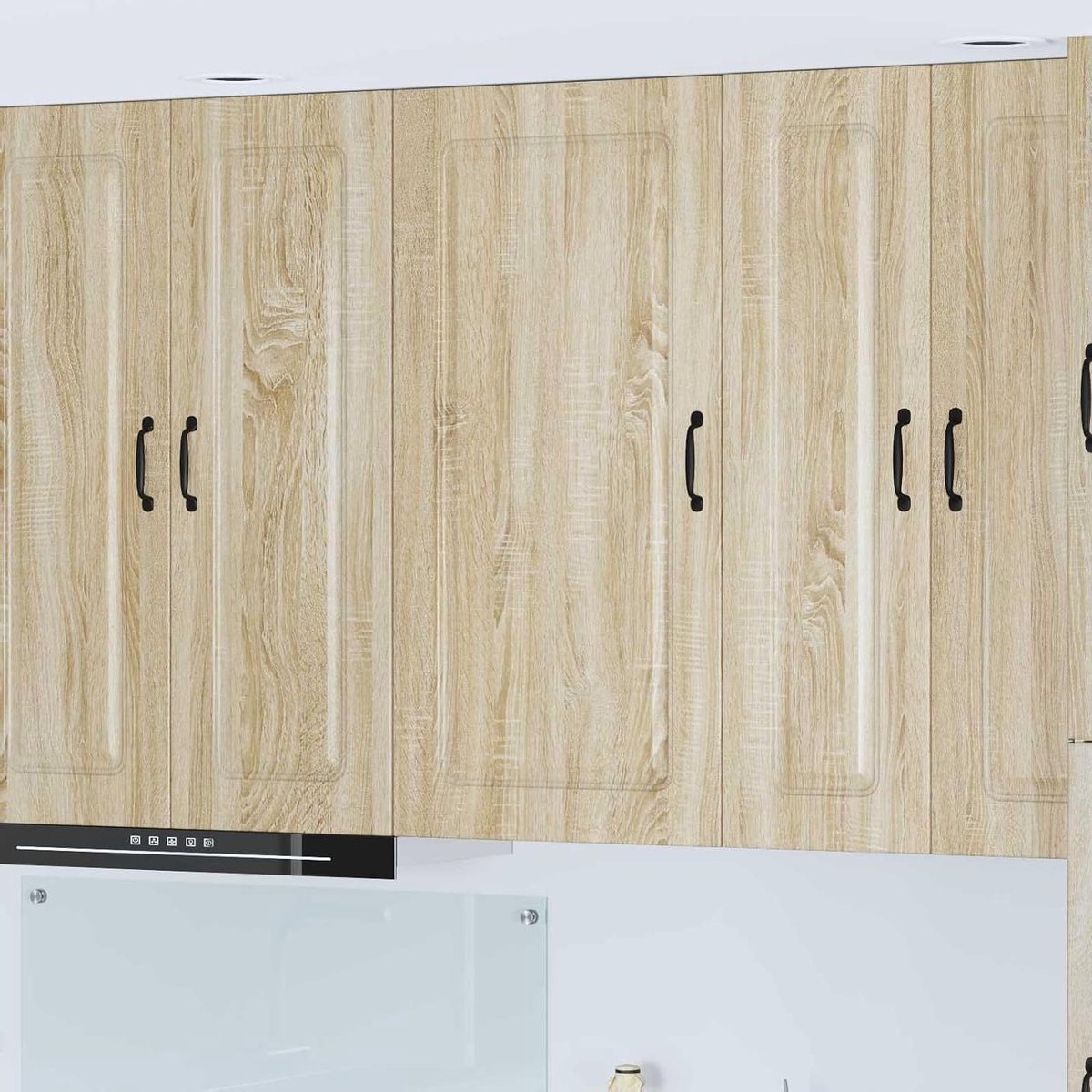 Keukenkast - Hangkast keuken - Keuken opbergen - Duurzame houtconstructie - 50 x 31 x 100 cm - Sonoma-eiken