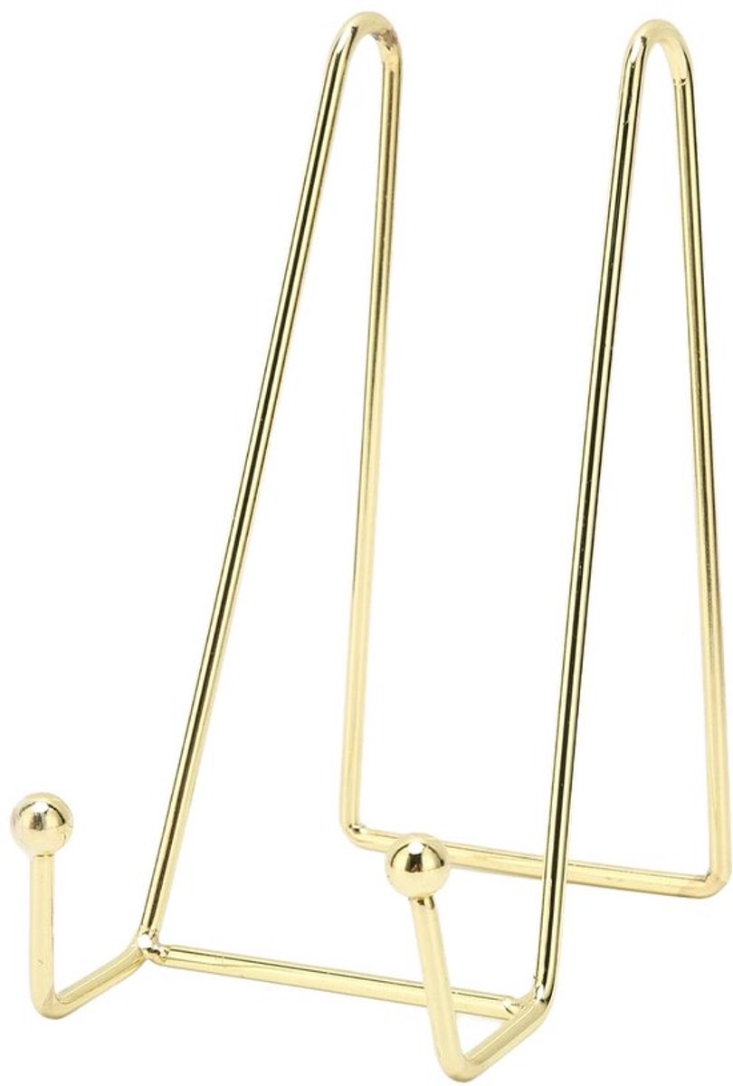 Metalen Fotolijststandaard - Gouden Displayhouder - Stevig en Elegant Voor Kunstwerken