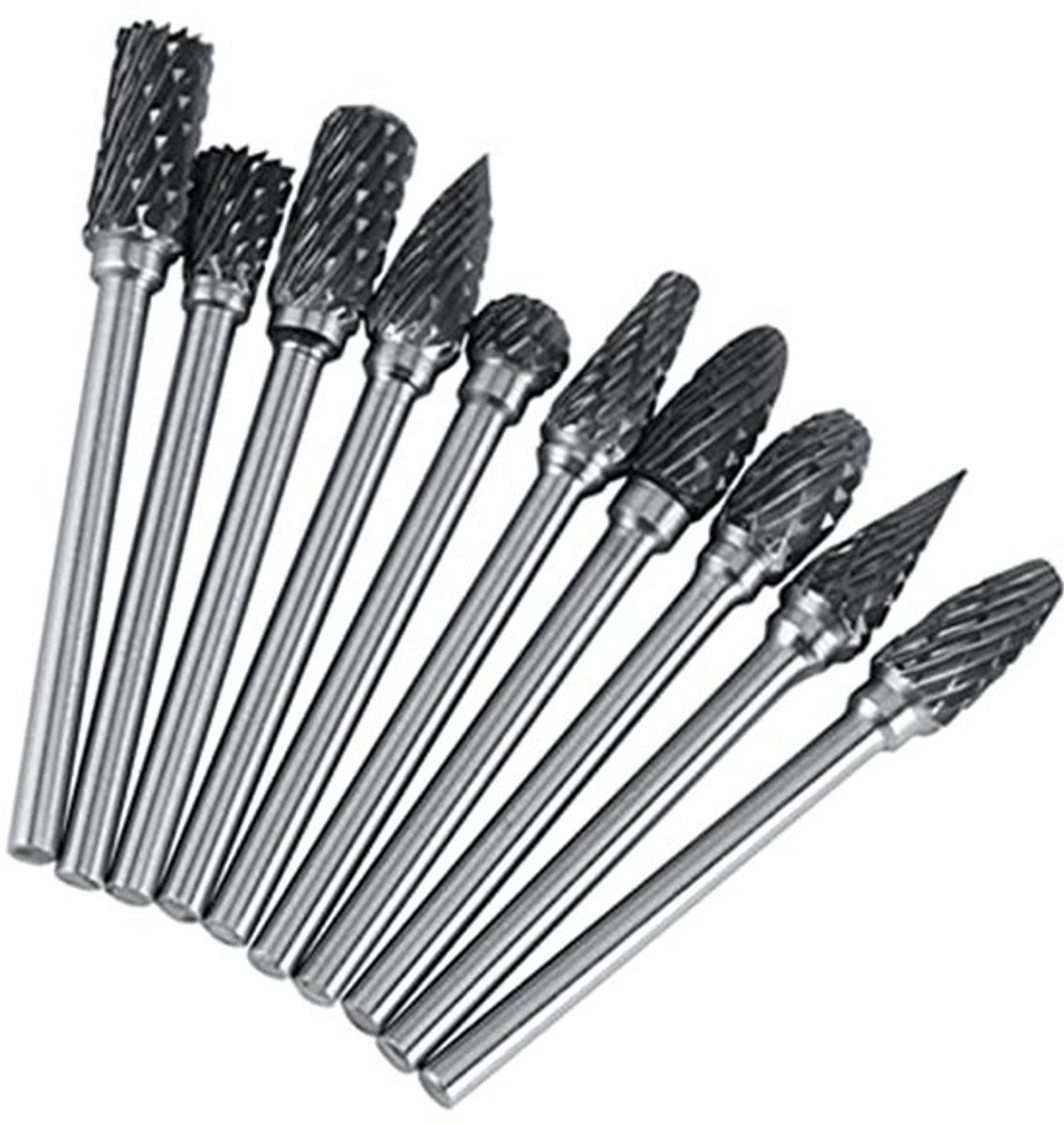 Frees Set 10pcs - Hoge Hardheid - Voor Polijsten en Graveren