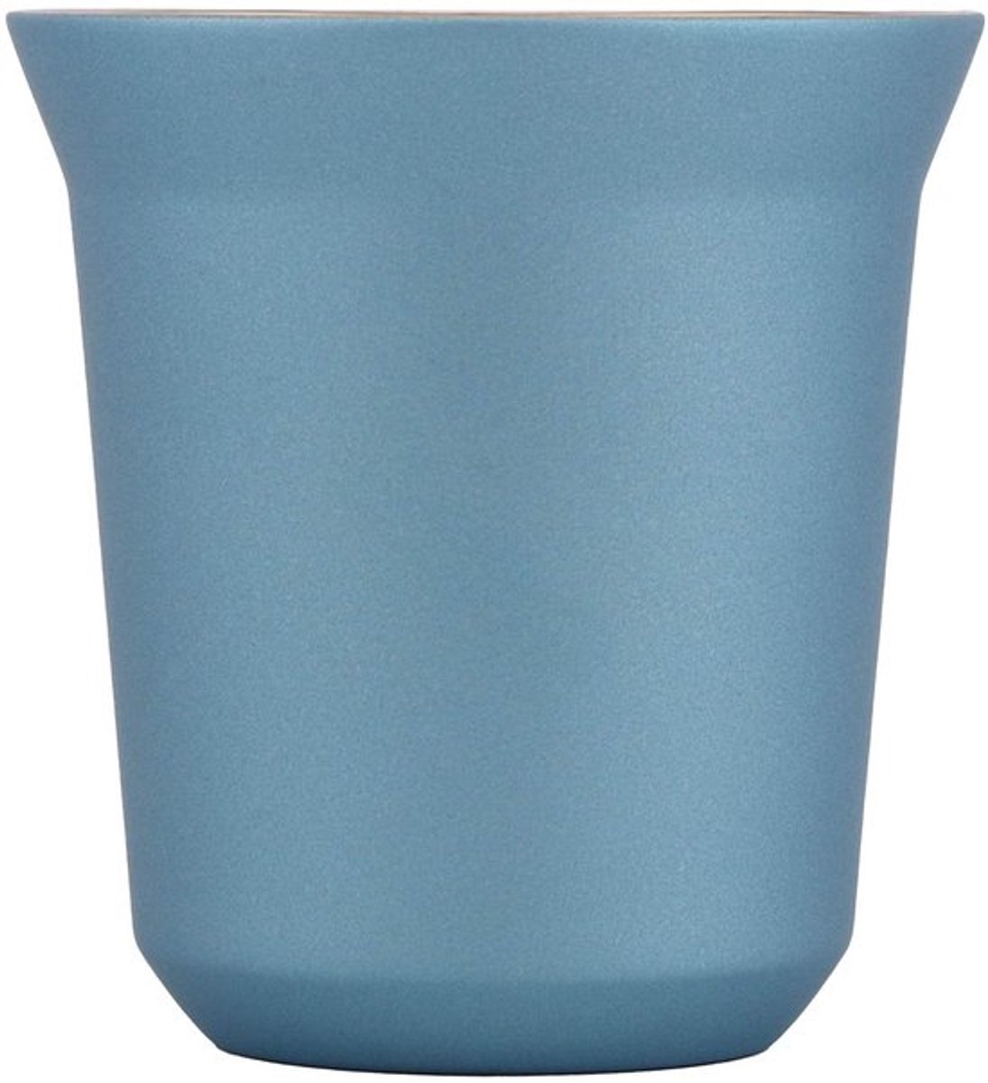 160 ml roestvrijstalen koffiemok met dubbele wand, geïsoleerde capsulehuls, blauwe beker voor thuiskoffie, ongeveer 74 x 78 mm (02)