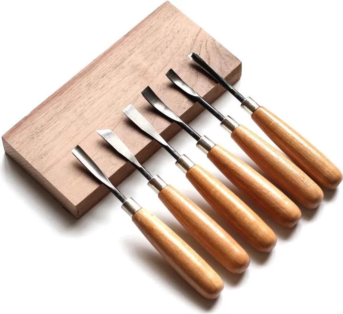 Beitelset, snijmes, snijgereedschap, beitel, houtsnijmes gereedschapset, 6 stuks