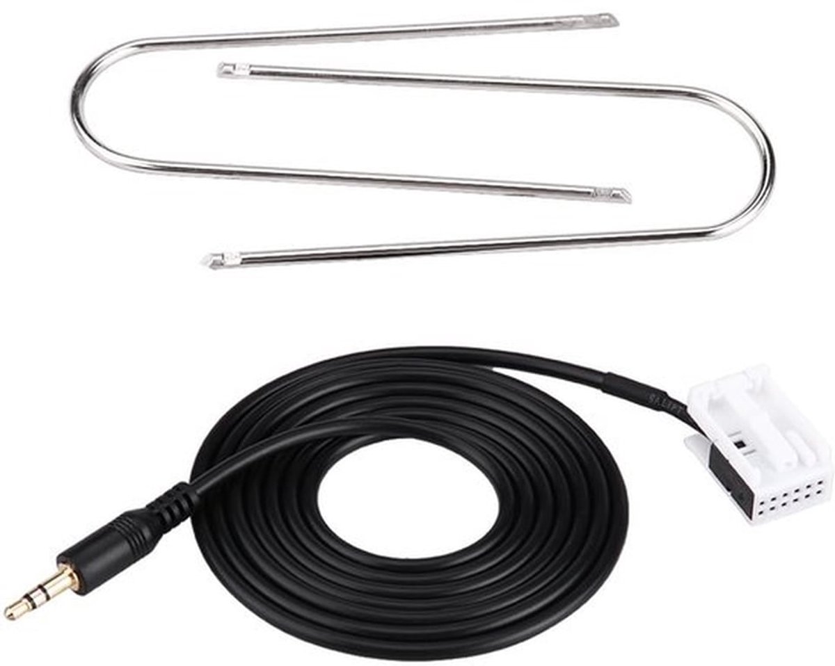 AUX-kabel voor C5 + Car o AUX-extra kabel met radioverwijderingsgereedschap voor 307 308 407 C2 C5