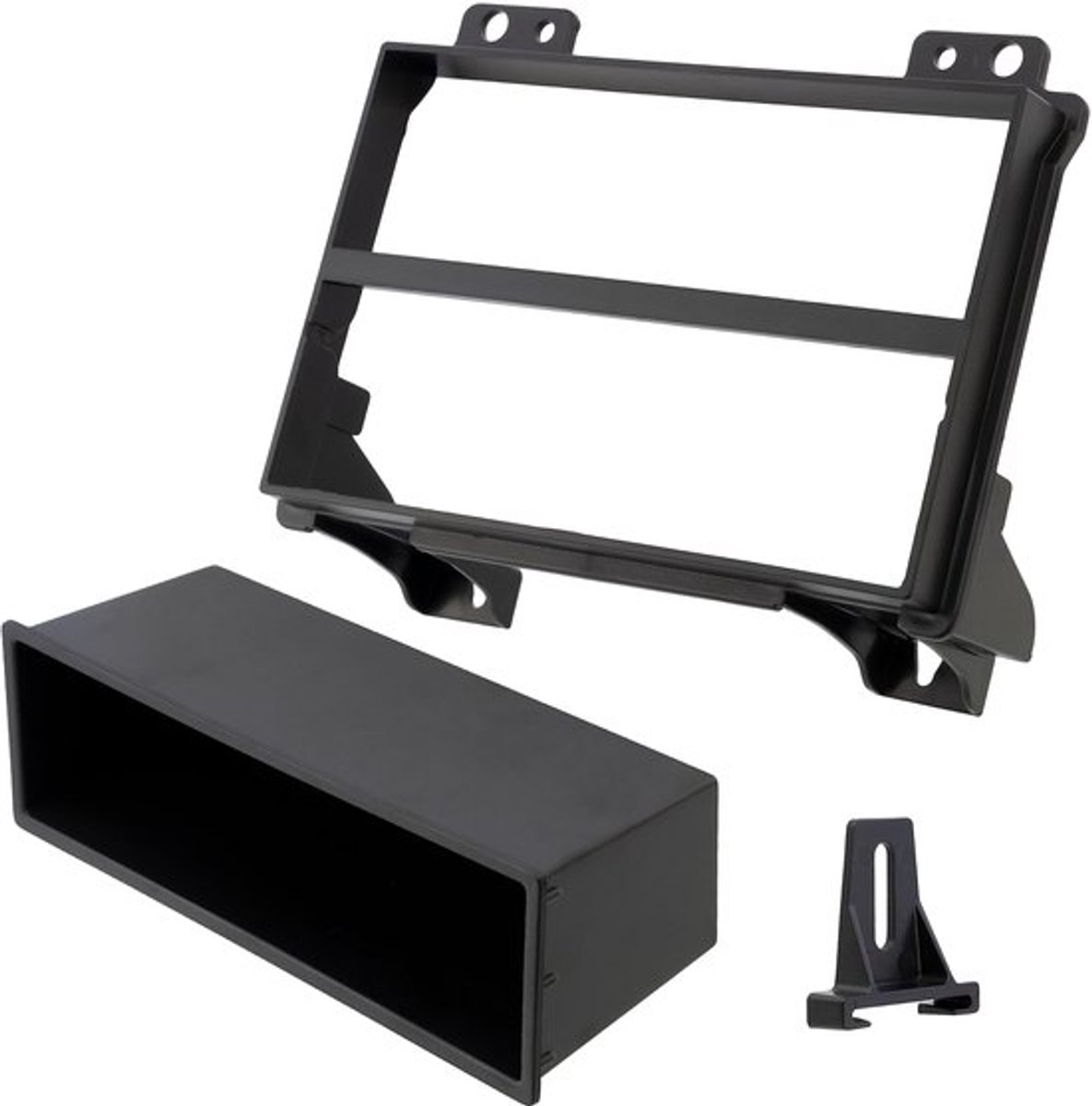 C22348 Frame/frontplaat/2 ISOadapter voor autoradio Kunststof Compatibel met Ford Fiesta 20022005, Fusion 20022005