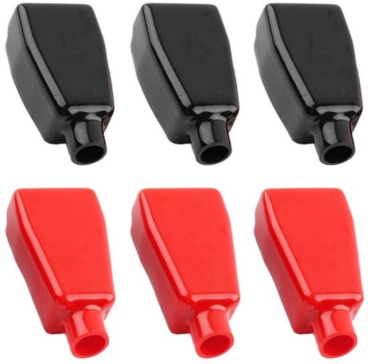Isolatiecaps voor batterijklemmen Positief en Negatief Kabelcovers - 6 stuks - Isolatiebescherming Boot Auto Vervangaccessoires