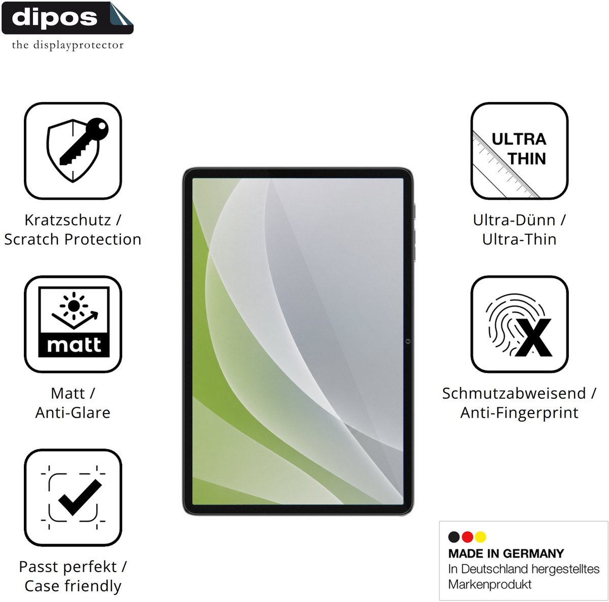 dipos – 2x Matte Beschermfolie geschikt voor Teclast H100 | Krasbestendige & antireflecterende Screenprotector Ultra-Thin