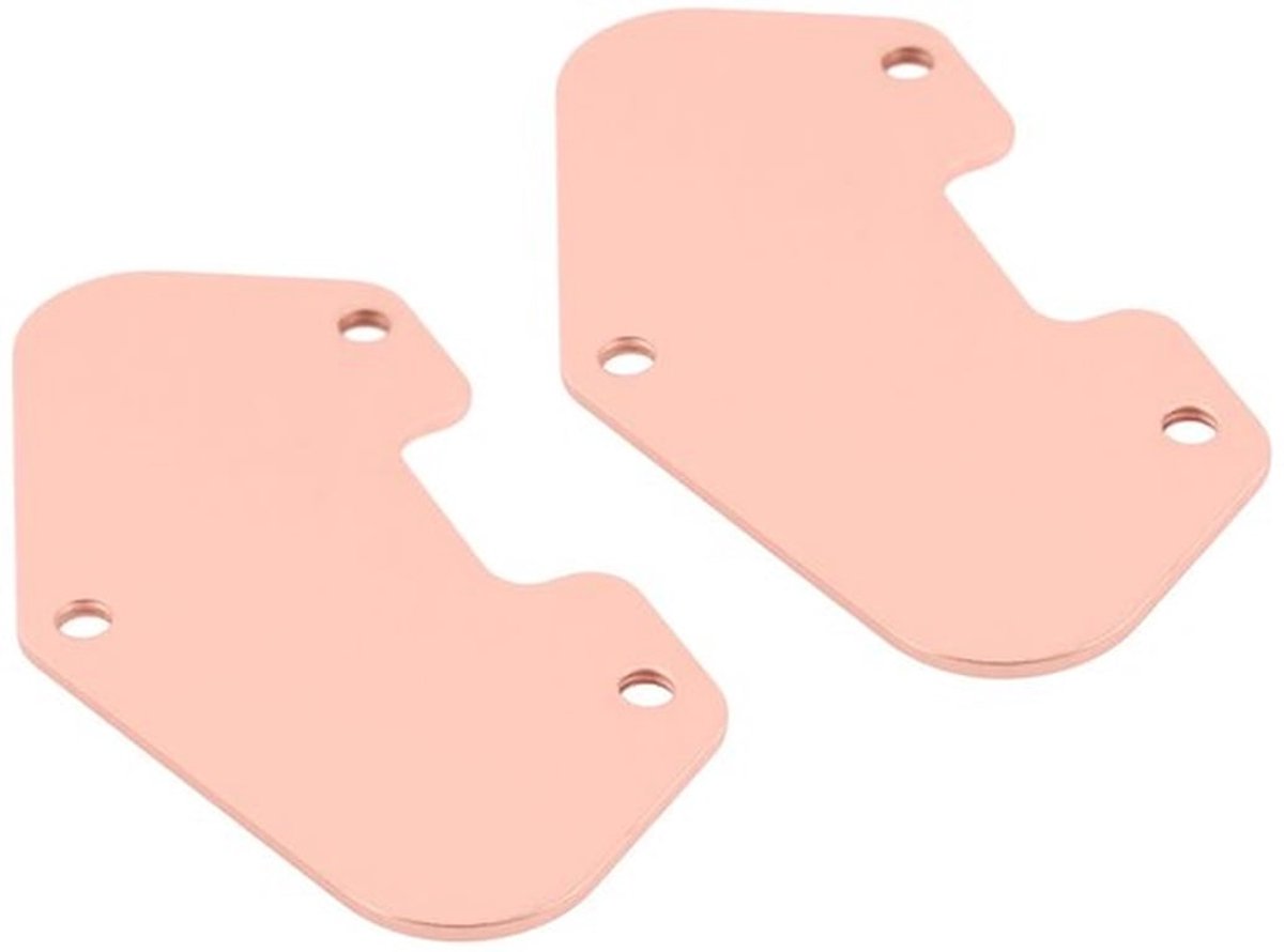 2Pcs Elektrische Gitaar Pickup Basis Brug Pickup Basisplaat Compatibel met Telecaster 72x38x42.5mm
