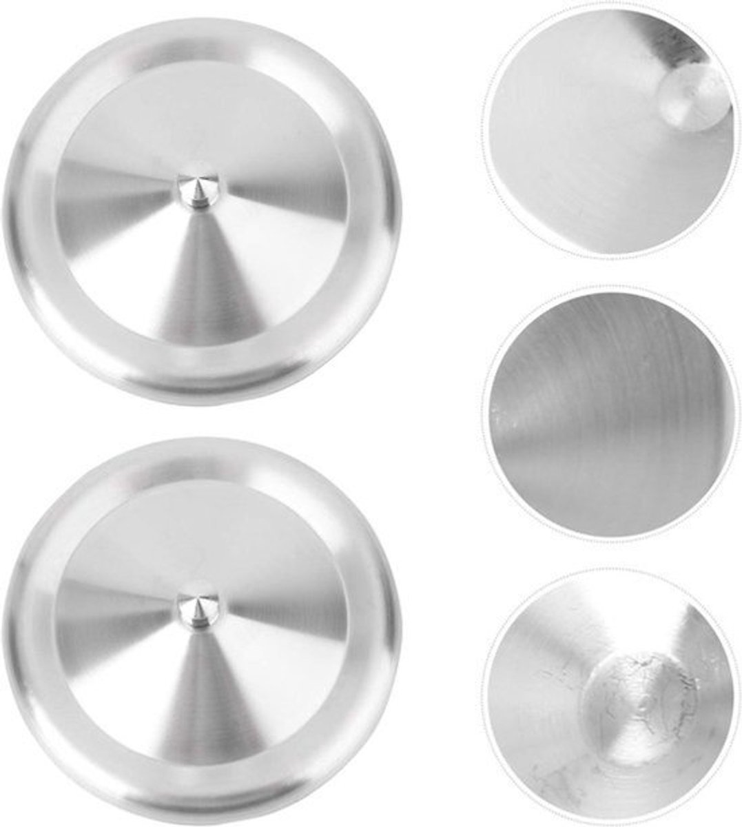 Mok infusie deksel 2 stuks roestvrijstalen deksels voor water koffie afdichting zilver 10 cm / 39 inch theekop voor kopjes