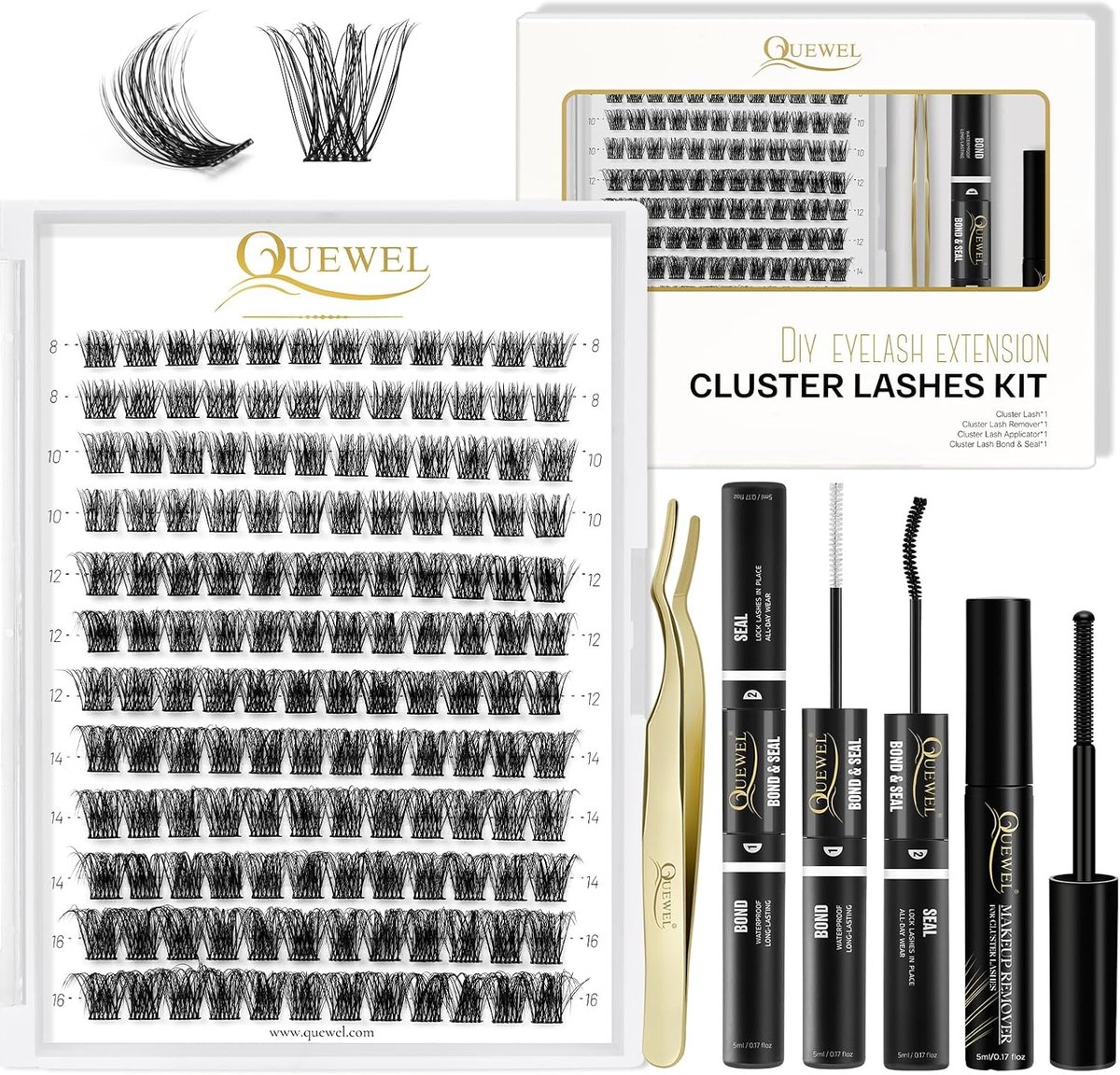 Wimperextensions DIY - 144 Stuks Cluster Lashes - Langdurige Wimperbundels - Voor een professionele look thuis - ShopVlot