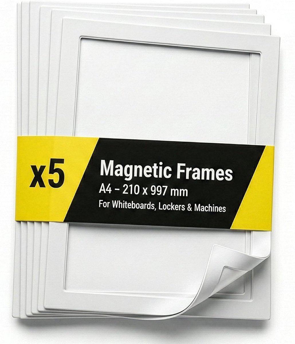 Magneetframe A4 - Herbruikbaar voor foto's en notities - Decoratieve organizer voor koelkast - ShopVlot