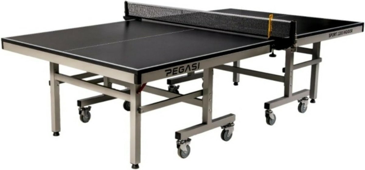 Tafeltennistafel Indoor Pro 1200 - Zwart - Professionele kwaliteit - Ideaal voor competitie - ShopVlot